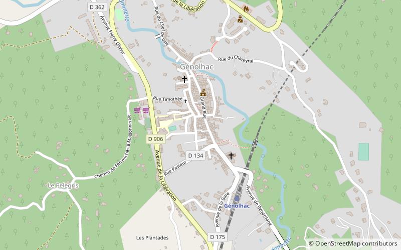 Génolhac location map