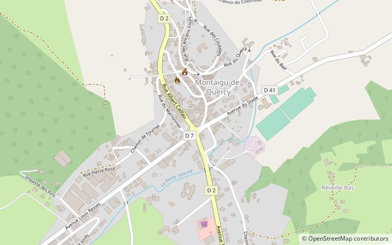 Montaigu-de-Quercy location map