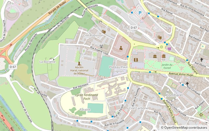 Stade Paul-Lignon location map