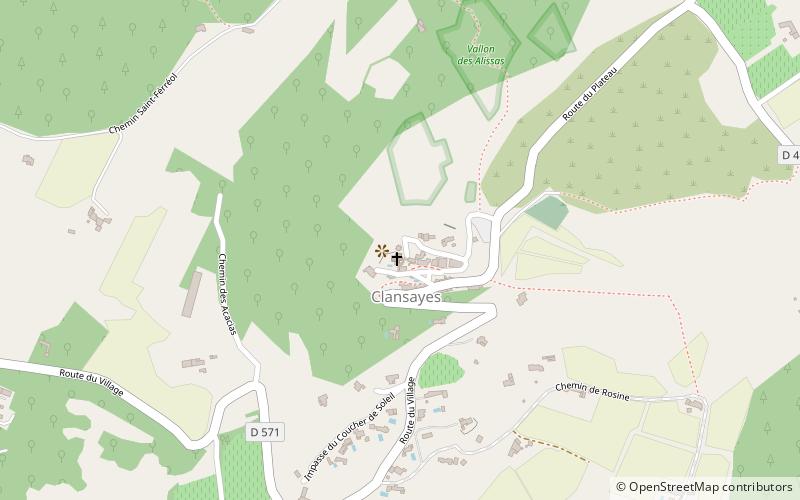 Tour-donjon de Clansayes location map