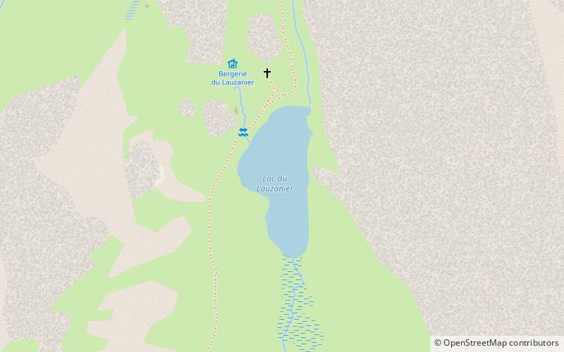 Lac du Lauzanier location map