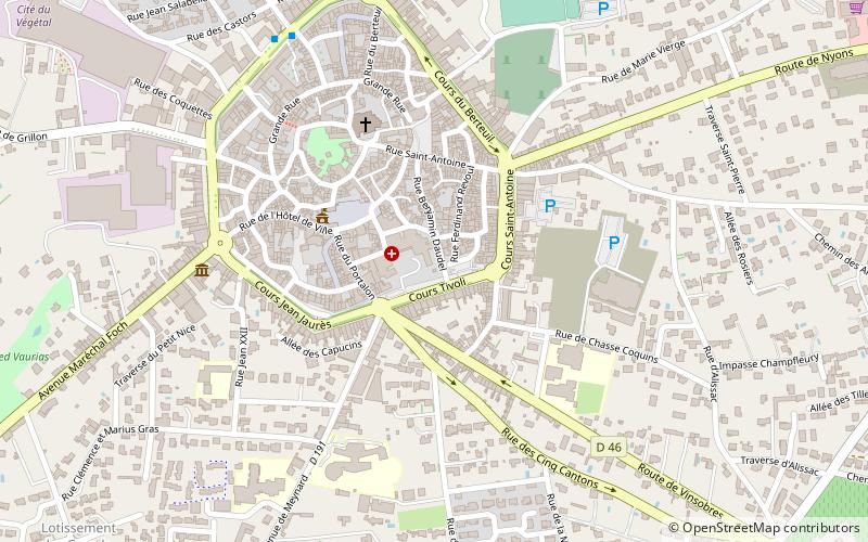 Tour de Tivoli location map