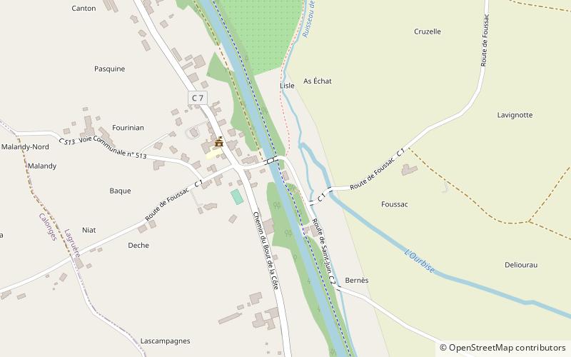 Lagruère location map