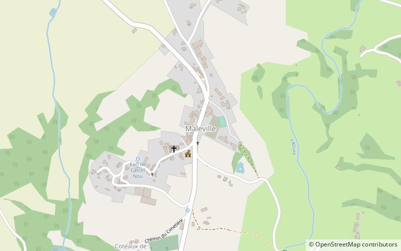 Maleville location map