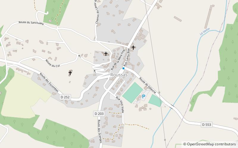 Roussas location map