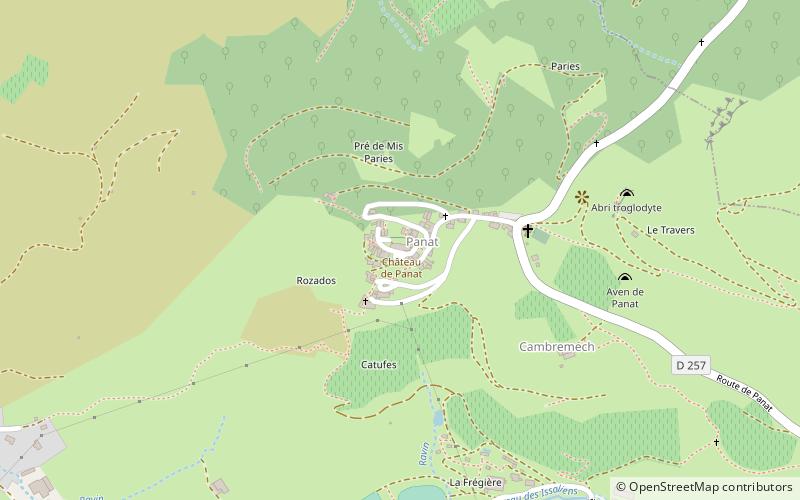 Château de Panat location map