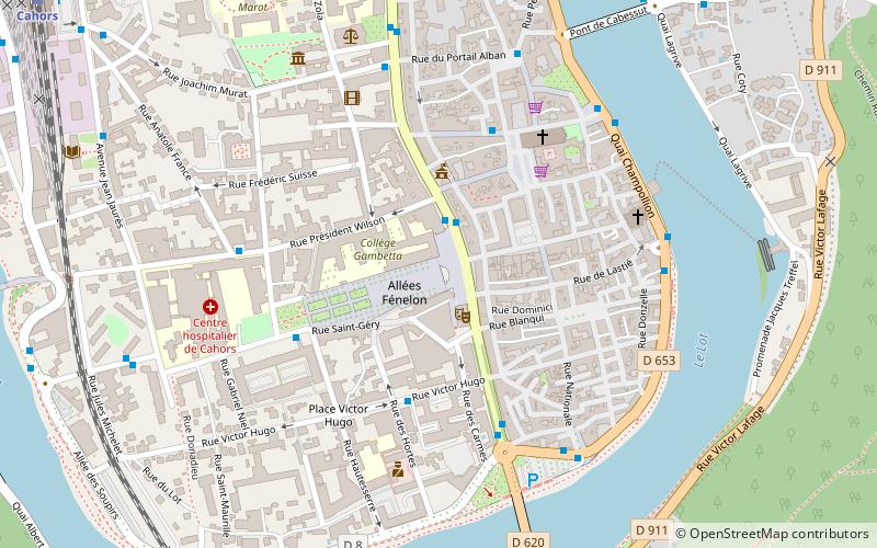 boulevard gambetta cahors location map