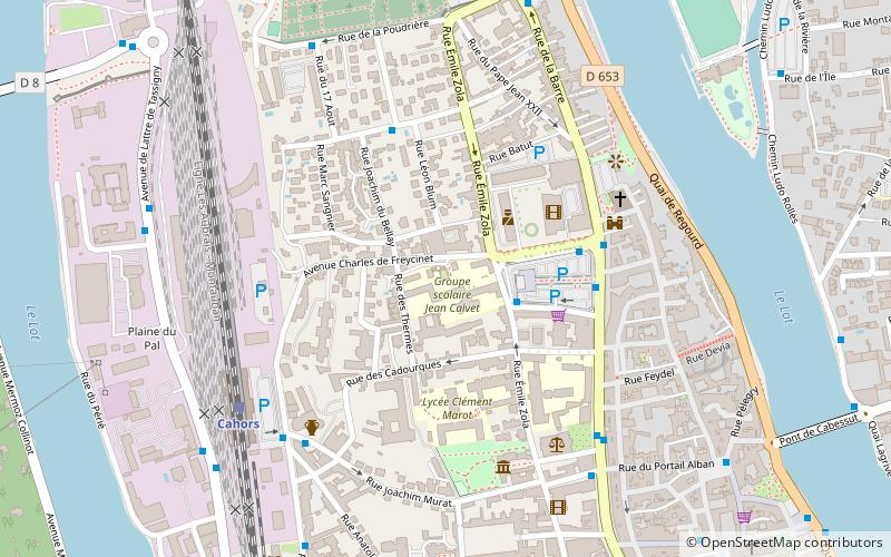 Arc de Diane location map