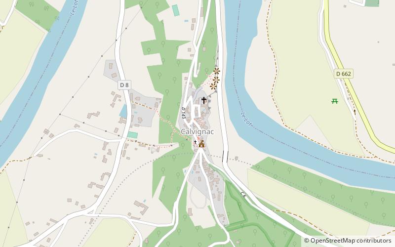 Calvignac location map