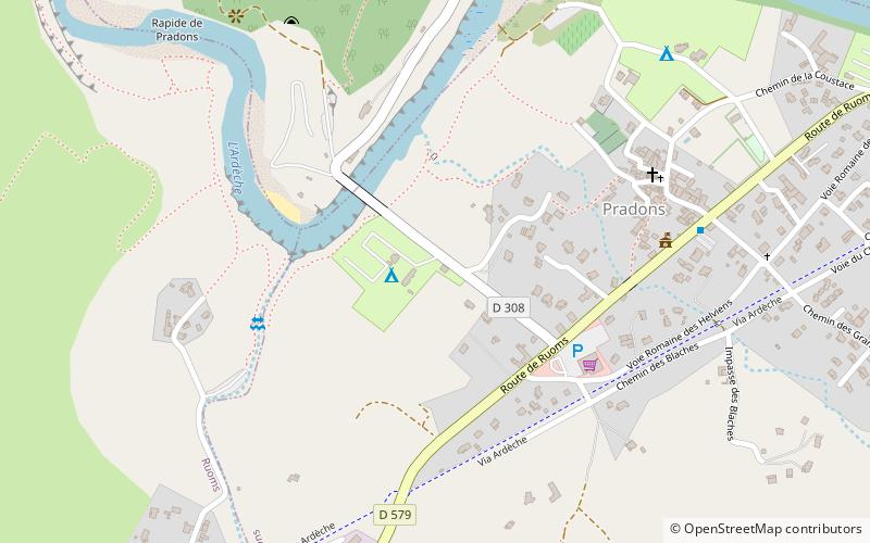Pradons location map