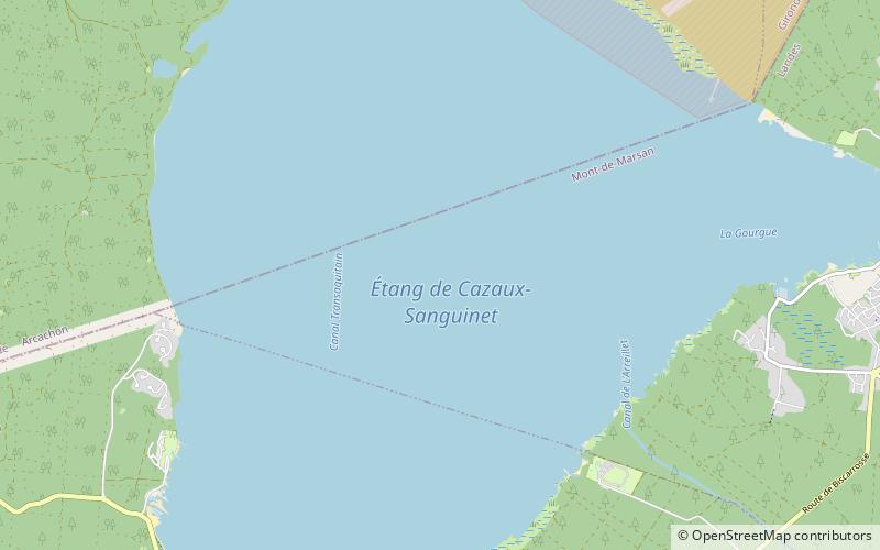 Lac de Cazaux et de Sanguinet location map