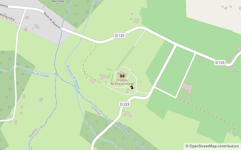 Schloss Roquetaillade location map
