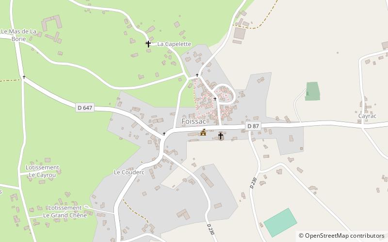 Foissac location map