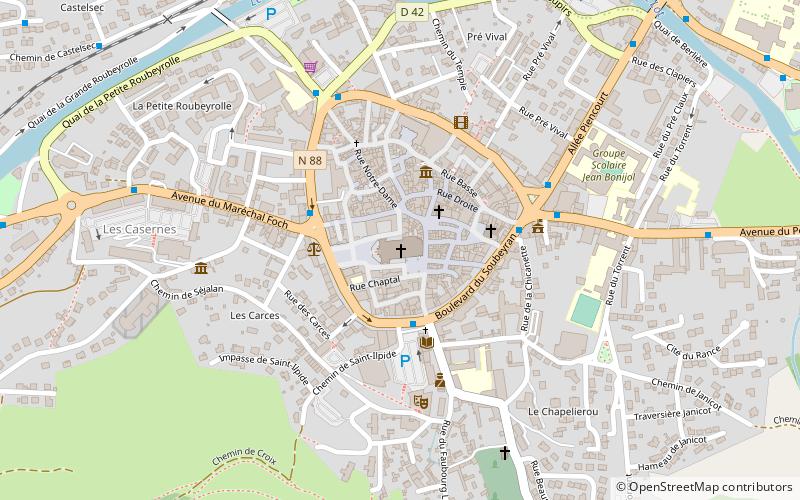 Kathedrale von Mende location map