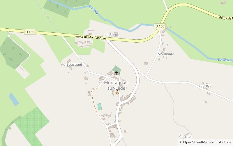 Église Saint-Martin de Montagnac-sur-Lède location map