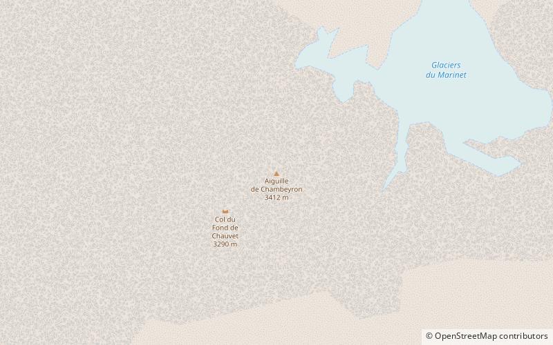 Aiguille de Chambeyron location map