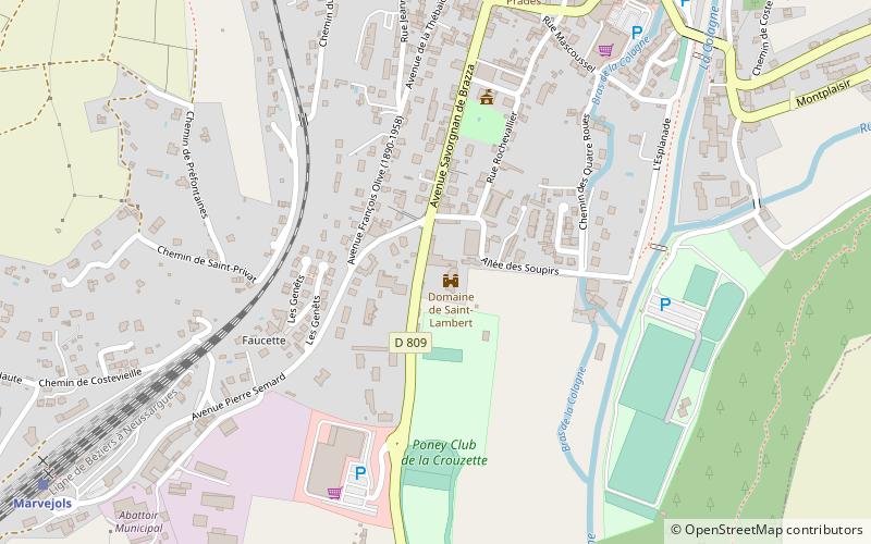 Domaine de Saint-Lambert location map