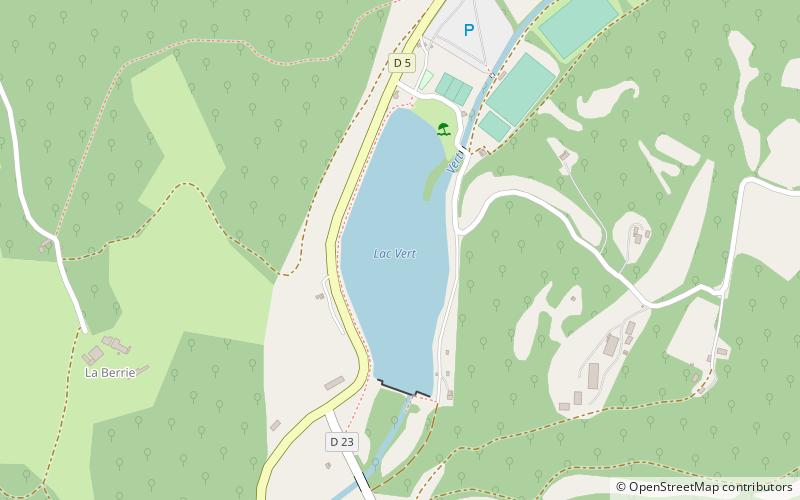 Lac Vert location map