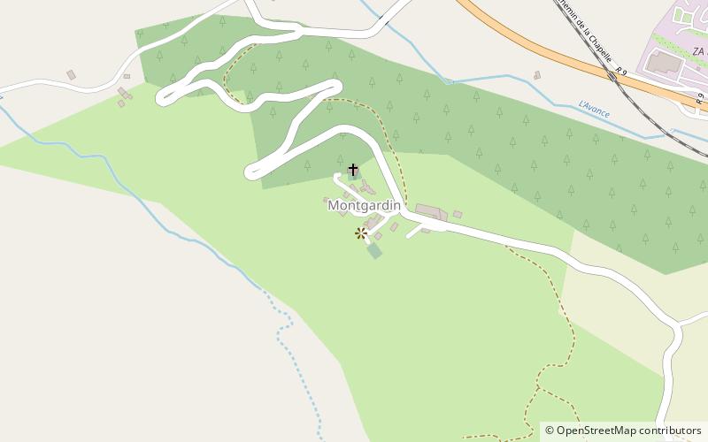Montgardin location map