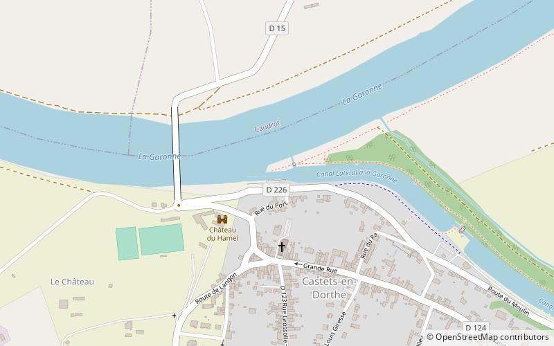 Canal de Garona location map