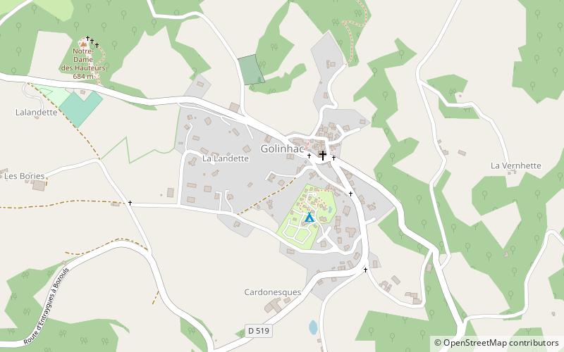 Golinhac location map