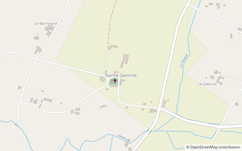 Sainte-Gemme location map