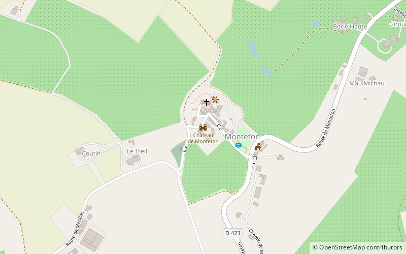 Château de Monteton location map