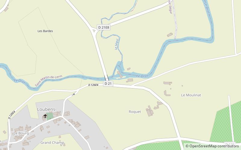Moulin de Loubens location map