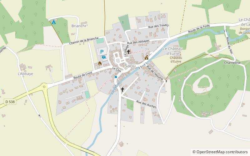Saou location map