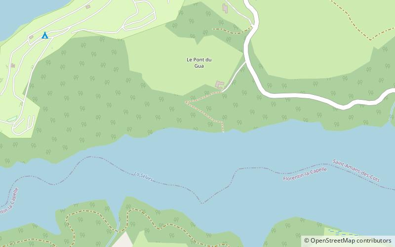 Lac de Maury location map