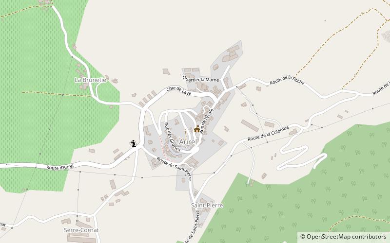 Aurel location map