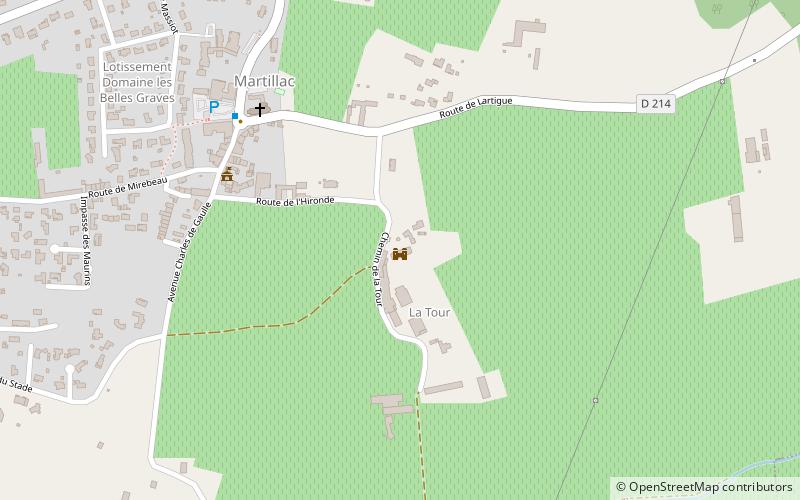 chateau latour martillac location map