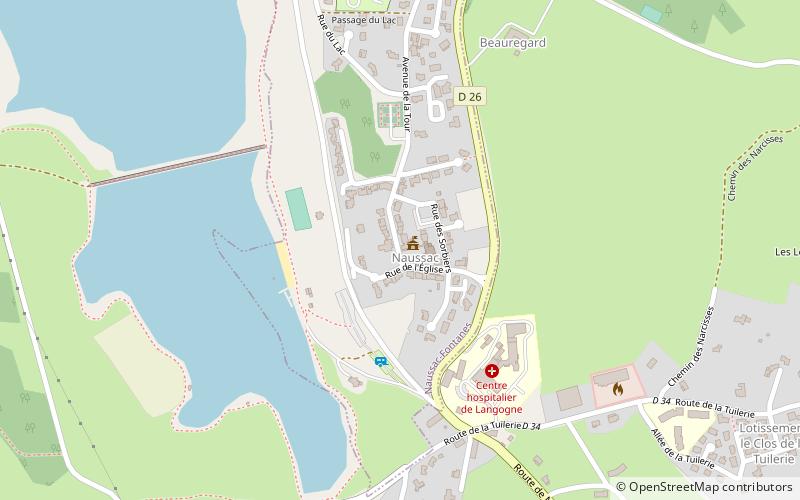 Naussac location map