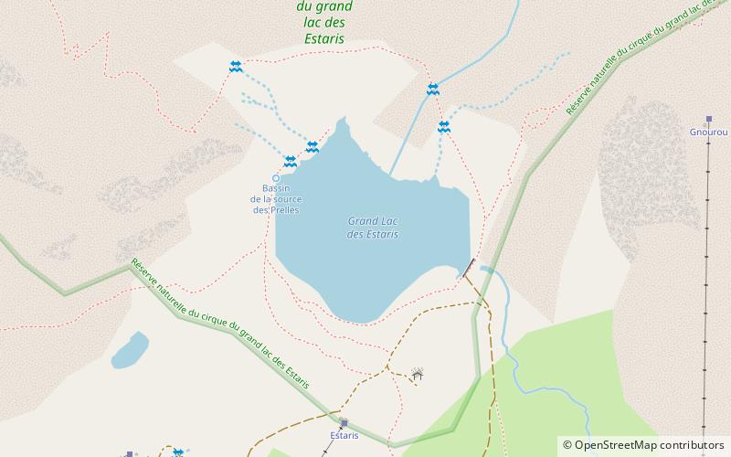 Lac des Estaris location map