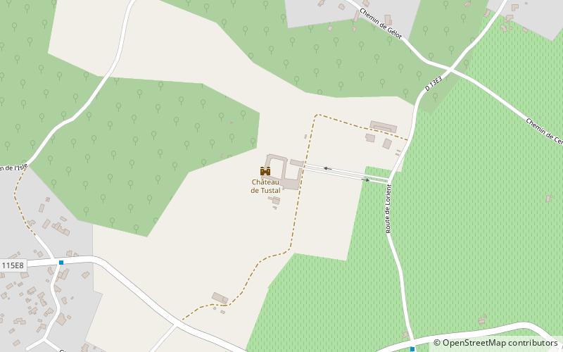 Château de Tustal location map