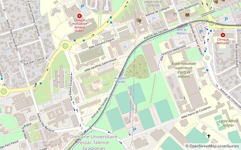 François Bordes tram stop location map