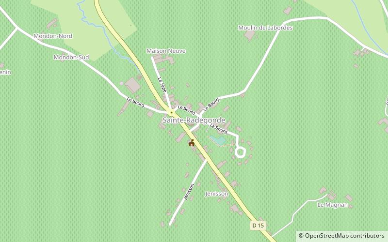 Sainte-Radegonde location map