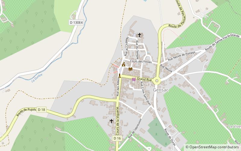 Gensac location map