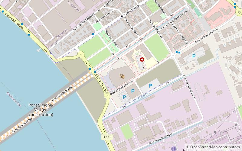 arkea arena bordeaux location map