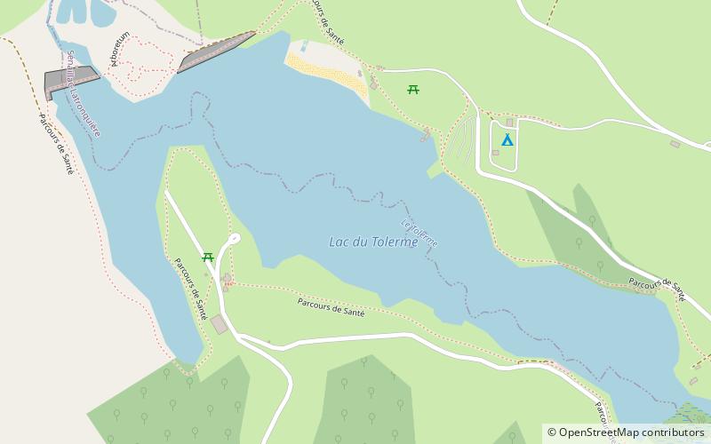 Lac du Tolerme location map
