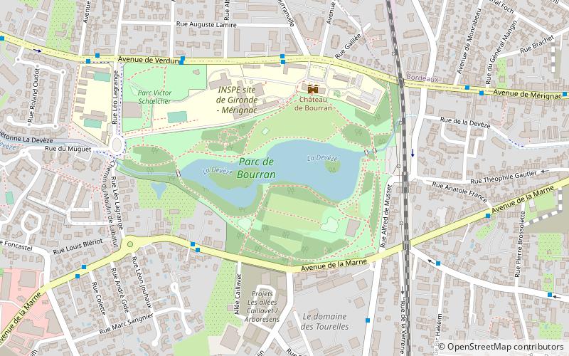 Parc de Bourran location map
