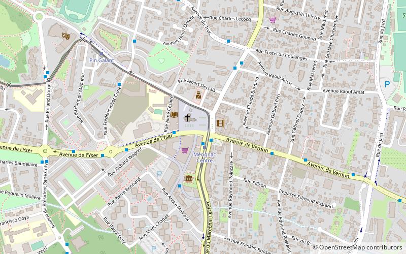 Mérignac location map