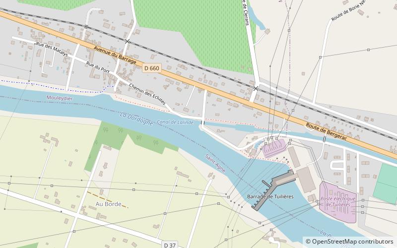 Canal de Lalinde location map