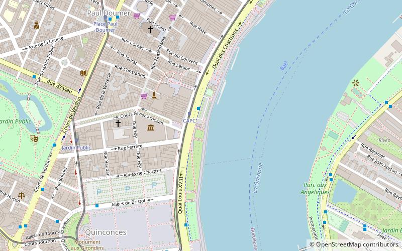 bordeaux river cruise location map