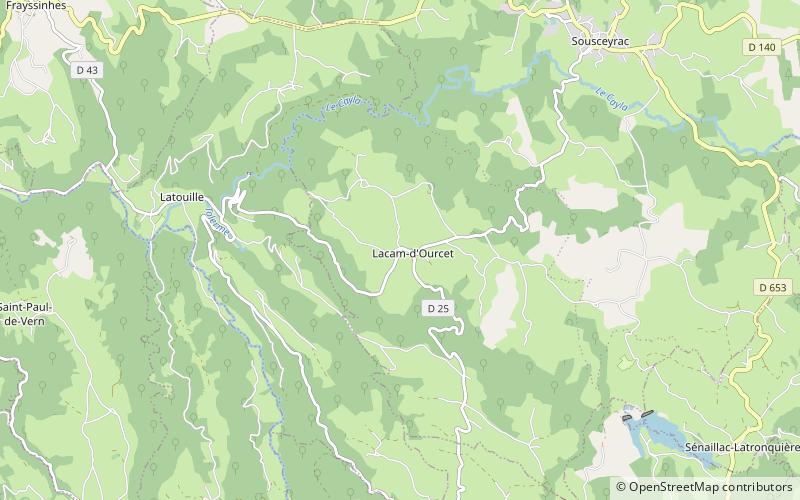 Lacam-d'Ourcet location map