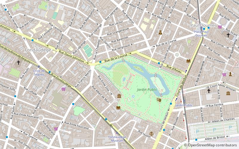 Jardín botánico de Burdeos location map