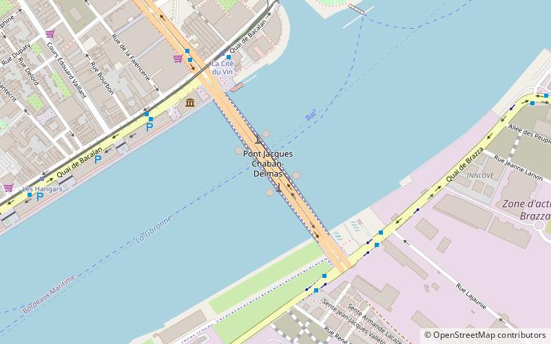 Pont Jacques Chaban-Delmas location map