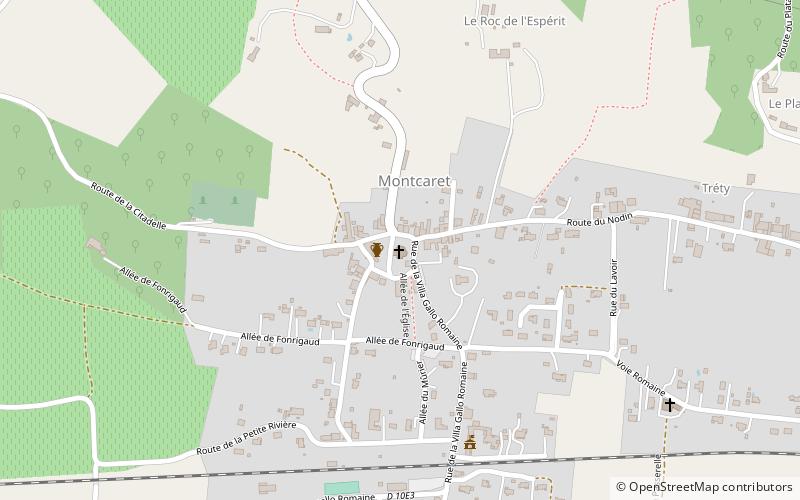 Église Saint-Pierre-ès-Liens de Montcaret location map