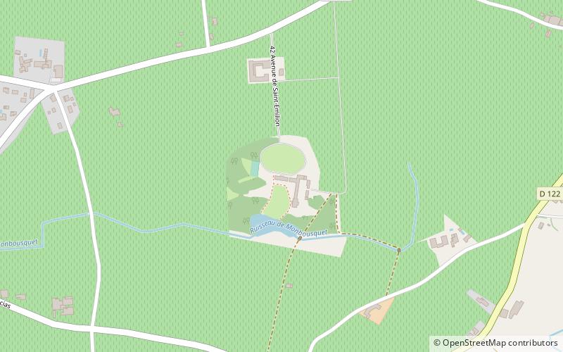 chateau monbousquet saint sulpice de faleyrens location map