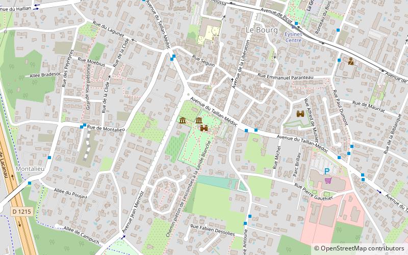 Château Lescombes location map